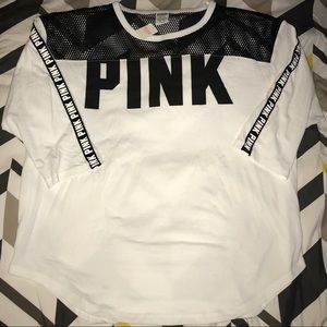 🚫SOLD🚫VS Pink Mesh Boyfriend Tee